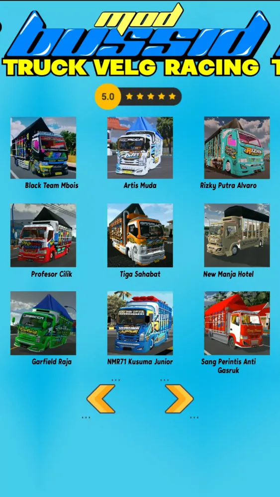 Скриншоты Mod Bussid Truck Velg Racing