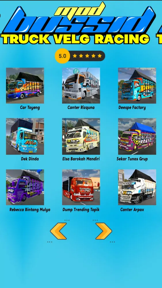 Скриншоты Mod Bussid Truck Velg Racing