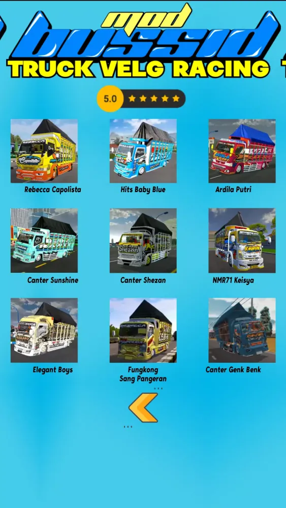 Скриншоты Mod Bussid Truck Velg Racing