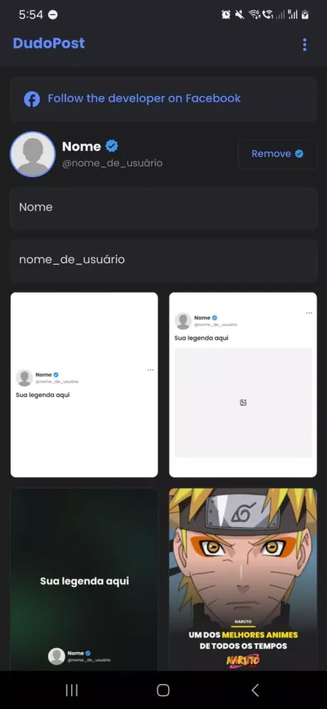 Capturas de tela do Dudopost: Quotes creator