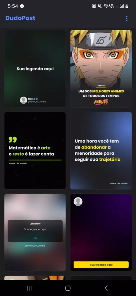 Capturas de tela do Dudopost: Quotes creator