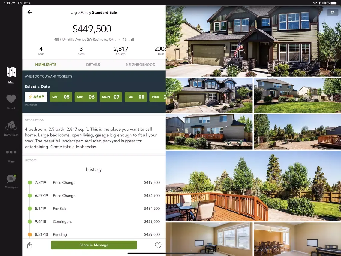 Fred Real Estate Home Search iPad 应用截图