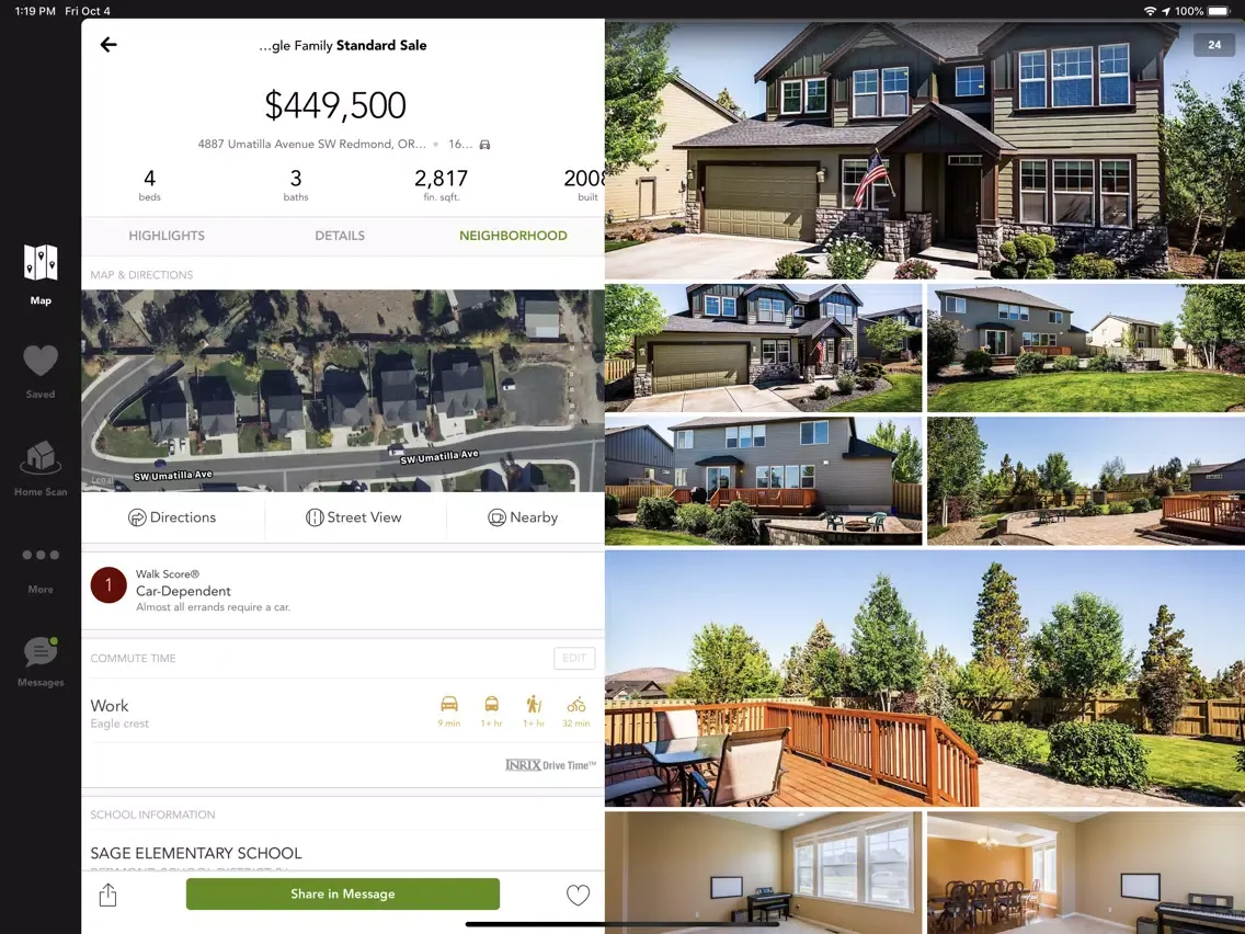Fred Real Estate Home Search iPad 应用截图
