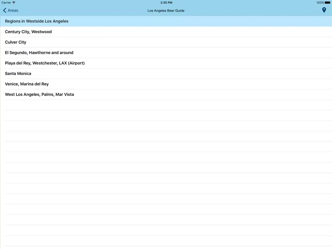 Скриншоты Beer Guide LA iPad 
