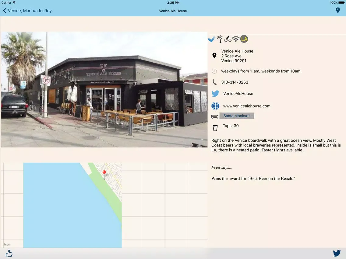 Скриншоты Beer Guide LA iPad 
