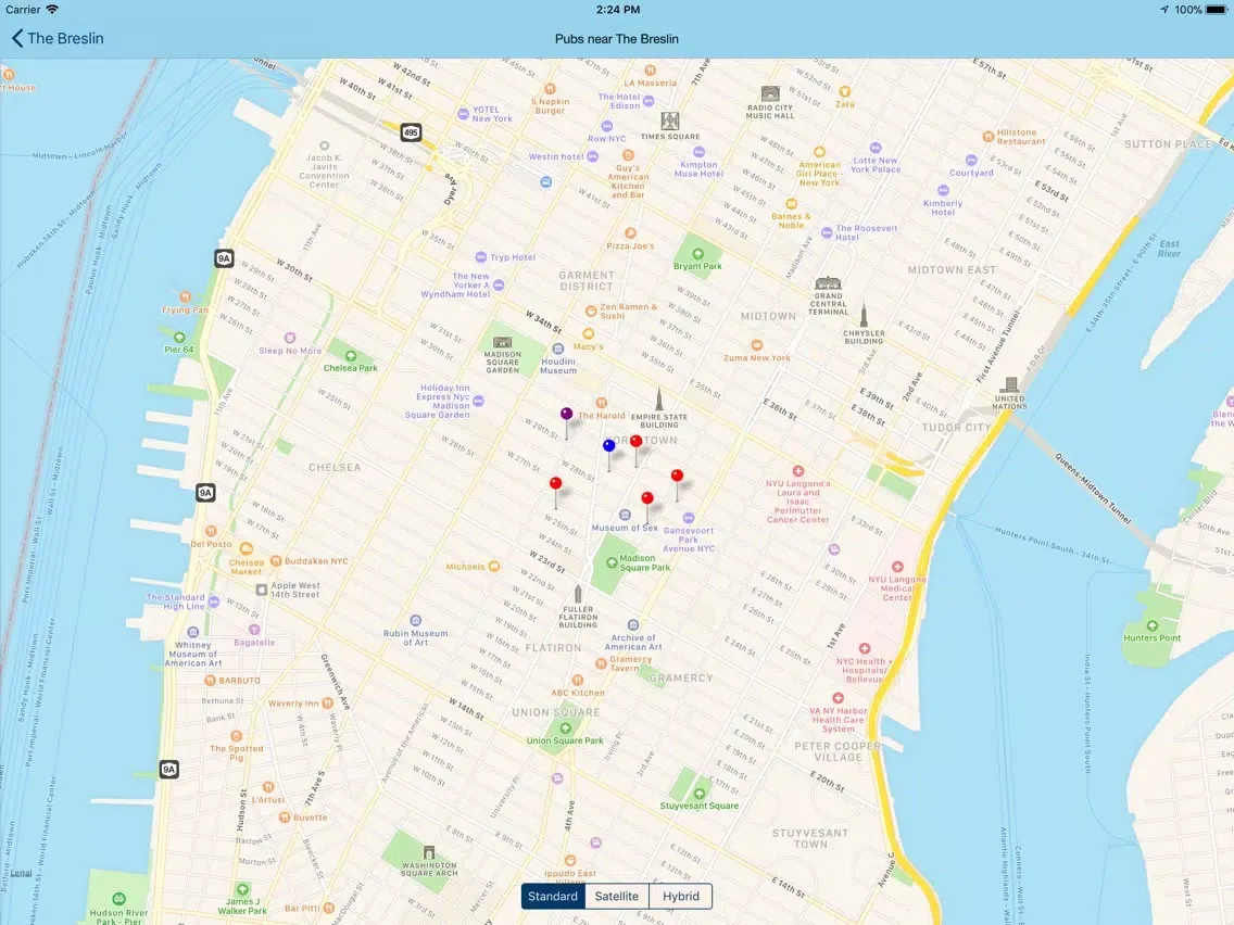 Tangkapan skrin Beer Guide NYC iPad 