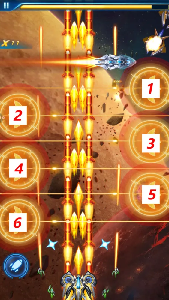 ภาพหน้าจอของ Thunder Air Fighter Battle