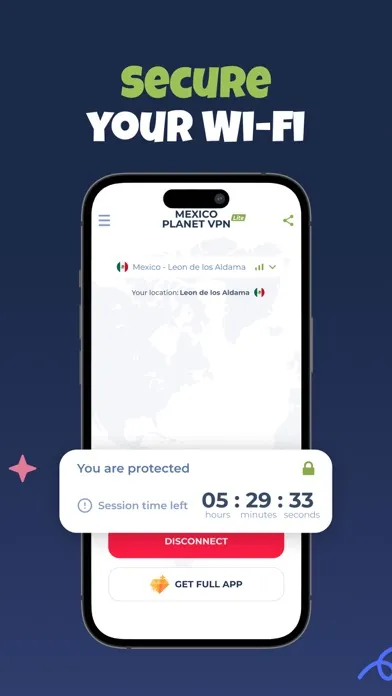 VPN Mexico - Fast & Private سکرین شاٹس