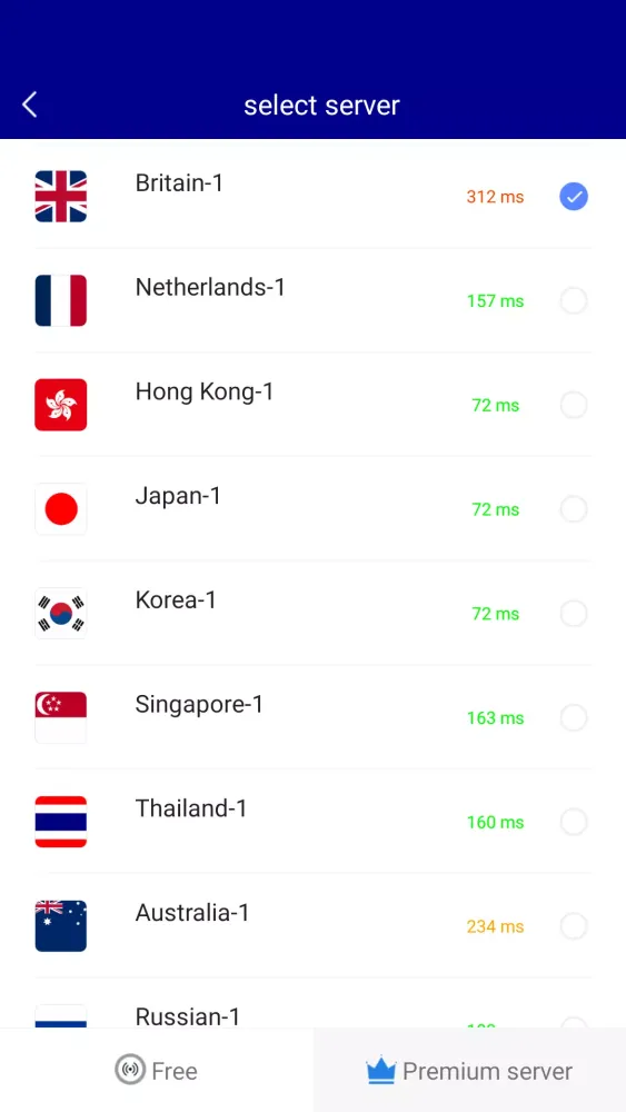 VPN United Kingdom - Fast VPN Screenshots