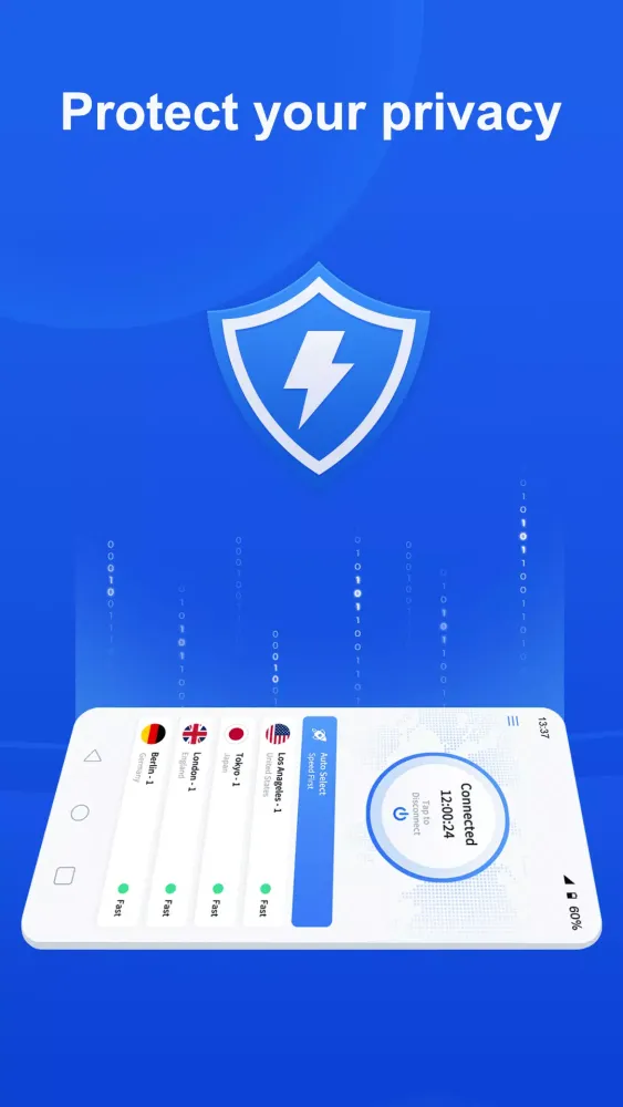 Capturas de pantalla de Fast VPN Pro - Private & Safe
