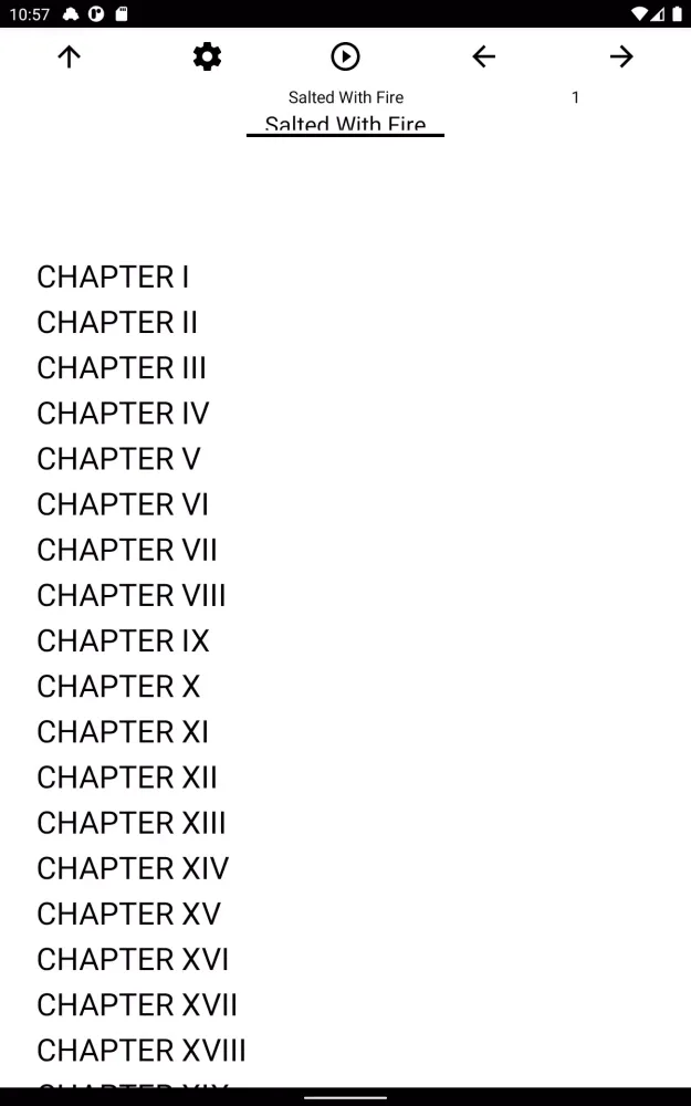 Capturas de tela do Book, Salted With Fire