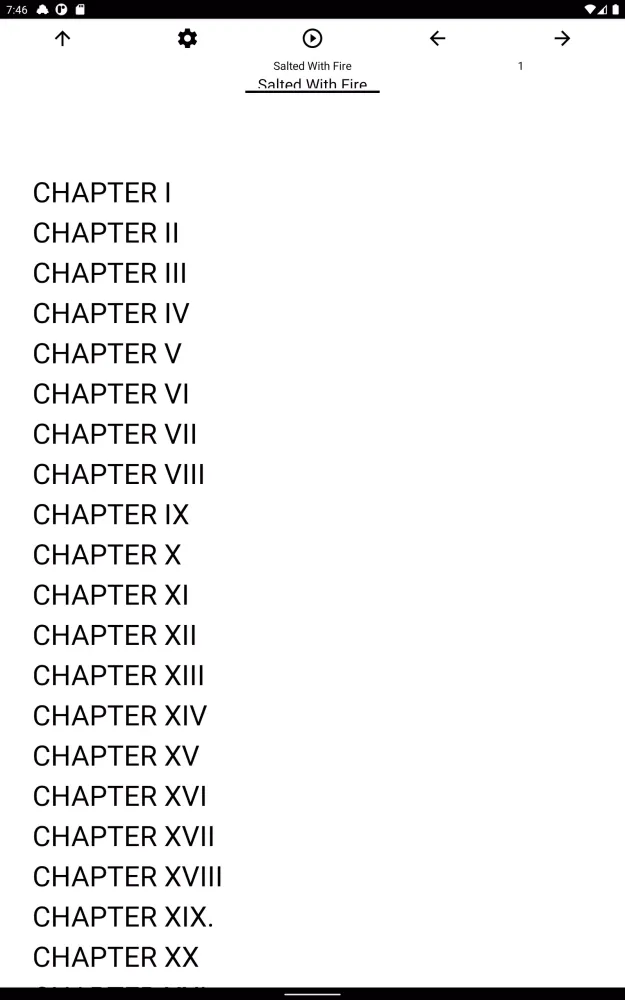 Capturas de tela do Book, Salted With Fire