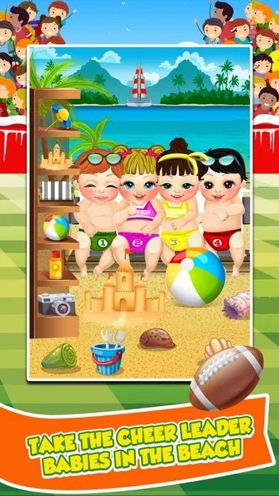 Cheerleader Baby Salon Spa - Candy Food Cooking Kids Maker Games for Girls! Ekran Görüntüleri