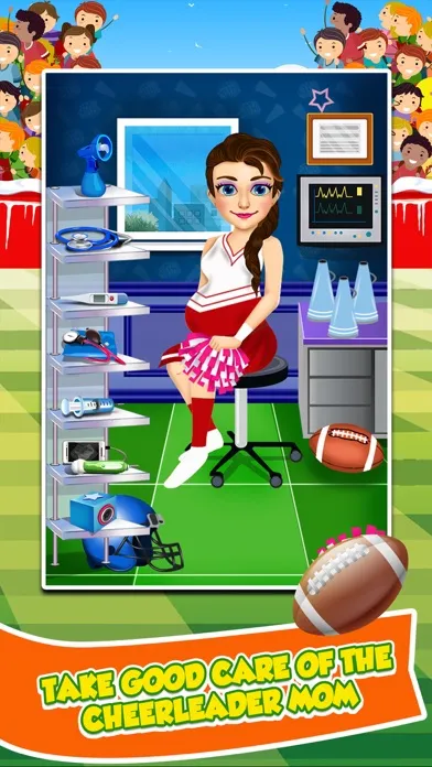 Cheerleader Baby Salon Spa - Candy Food Cooking Kids Maker Games for Girls! Ekran Görüntüleri