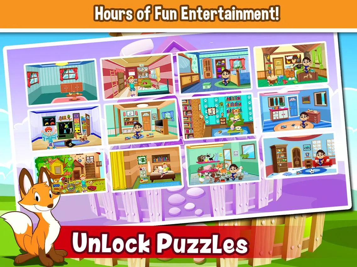 ภาพหน้าจอของ Animal Hidden Object Puzzle Room Quiz - can you escape the best pet door in a close up guess pics game for kids iPad 