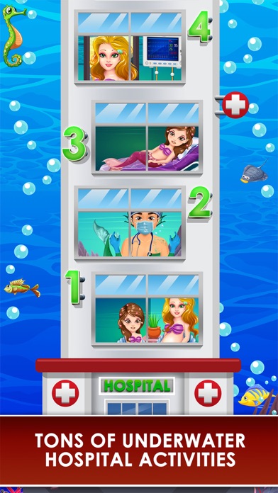 Tangkapan skrin Mermaid Mommy's New Born Baby Doctor - my newborn salon & make-up games for kids 2