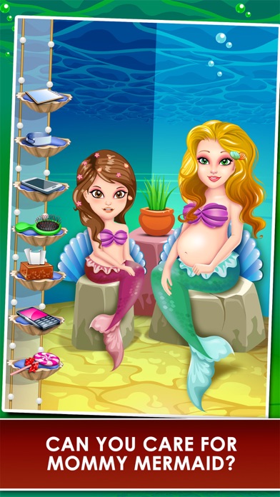 Tangkapan skrin Mermaid Mommy's New Born Baby Doctor - my newborn salon & make-up games for kids 2