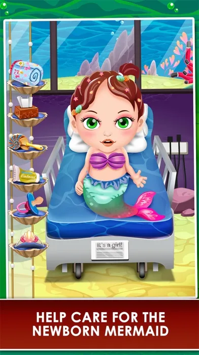 Mermaid Mommy's New Born Baby Doctor - my newborn salon & make-up games for kids 2應用截圖