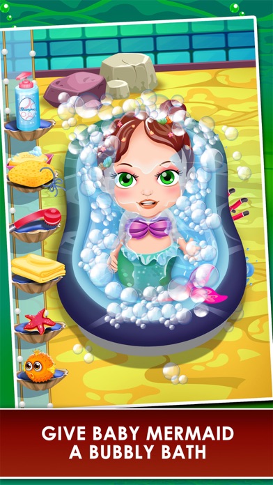 Tangkapan skrin Mermaid Mommy's New Born Baby Doctor - my newborn salon & make-up games for kids 2