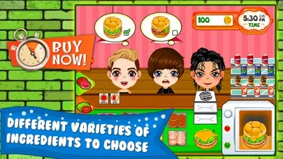 Capturas de pantalla de Burger Cooking Restaurant Maker Jam - the mama king food shop in a jolly diner story dash game!