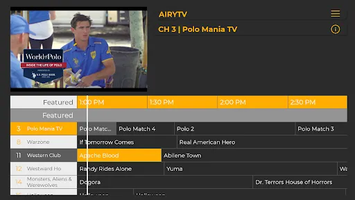Capturas de pantalla de TV/Movies For AndroidTV AiryTV