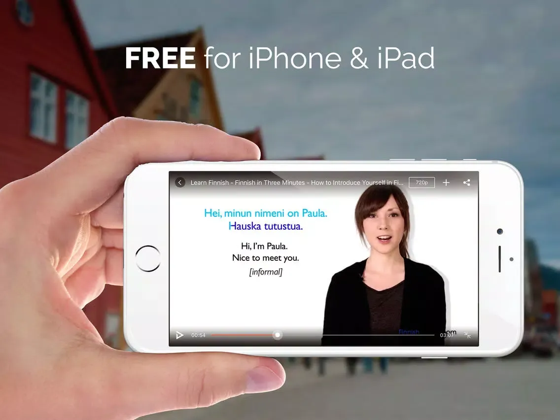 Tangkapan layar Learn to speak Finnish with vocabulary & grammar iPad 