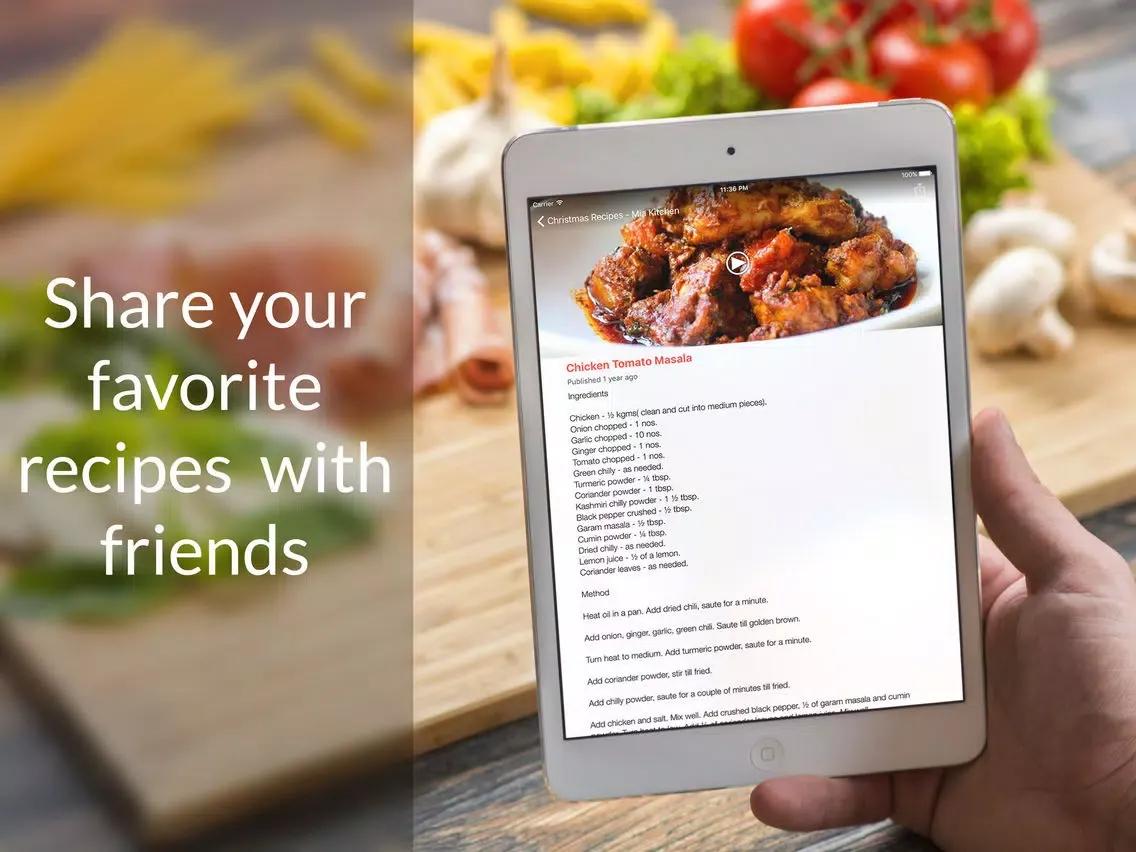Christmas Recipes: Food recipes & cookbook iPad 应用截图