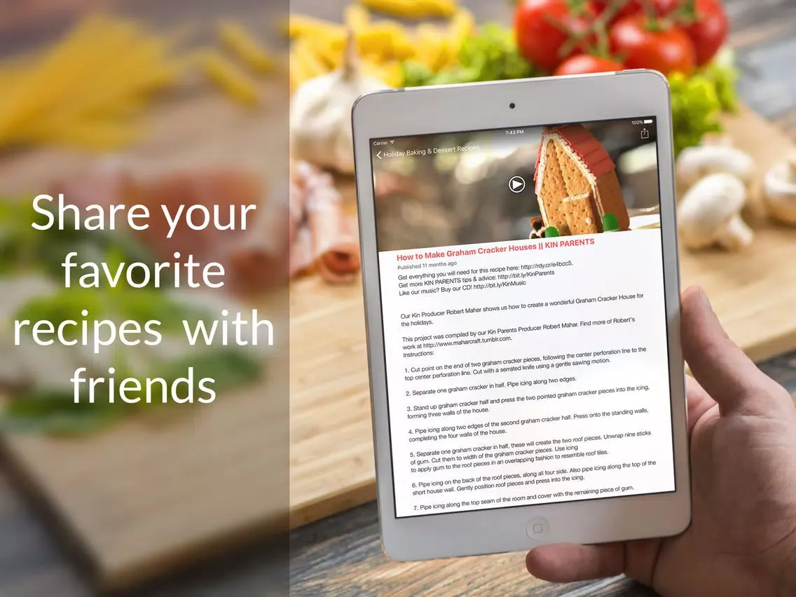 Holiday Recipes: Food recipes, cookbook, meal plan iPad  스크린샷