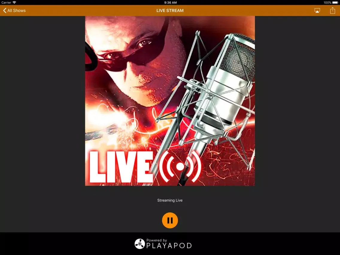 Tangkapan skrin Tom Leykis Show iPad 