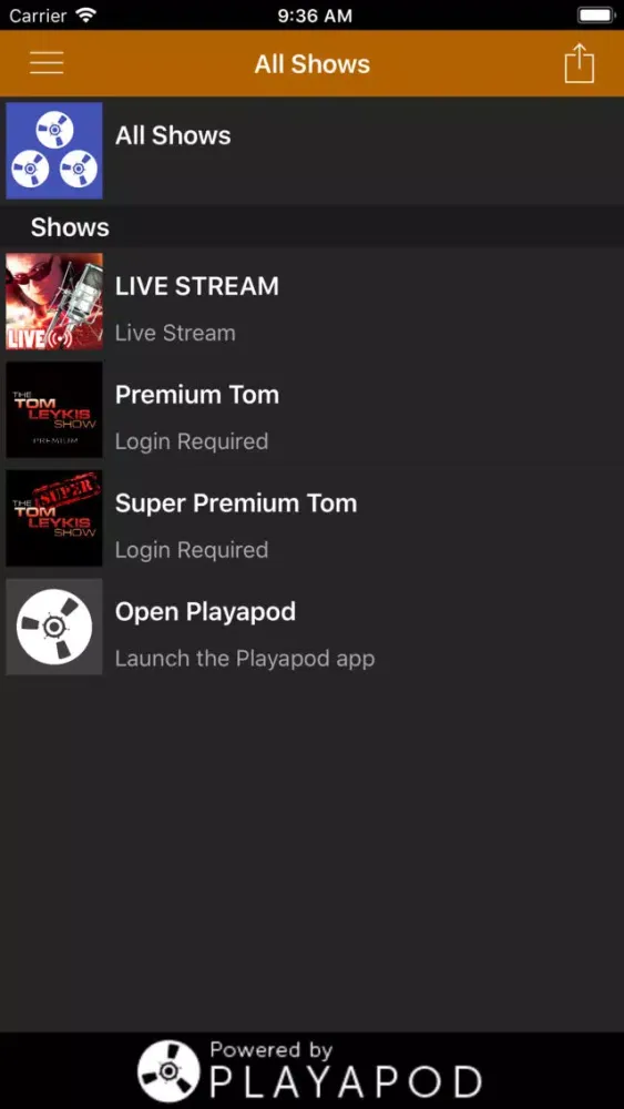 Tangkapan skrin Tom Leykis Show