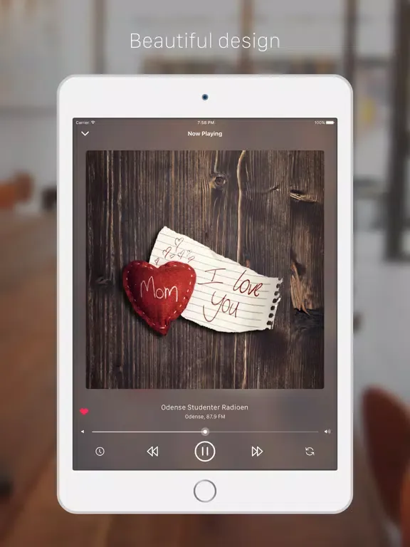 Denmark Radio Player: Listen live music, news, sport radio streaming for Danish, Danmark people iPad  스크린샷