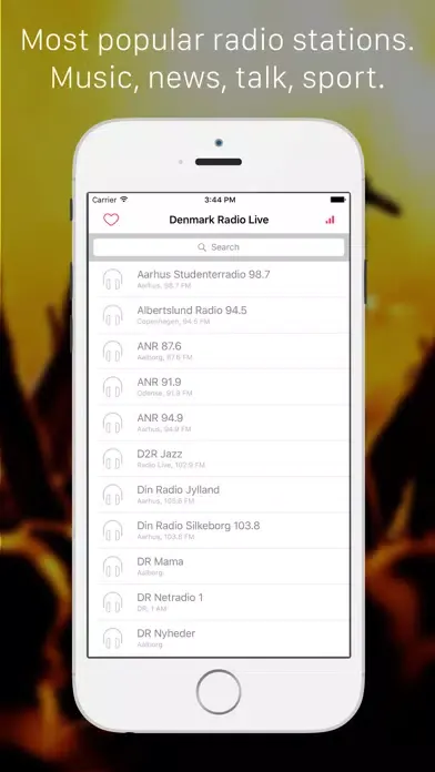 Denmark Radio Player: Listen live music, news, sport radio streaming for Danish, Danmark people 스크린샷