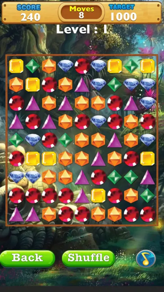 Jewel Forest Mania - Free Match Game for Kids and Adults स्क्रीनशॉट