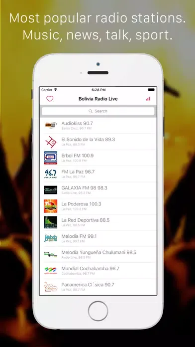 Bolivia Radio Live FM Player: Listen La Paz, Spanish, Quechua, Aymara & Guaraní live radio স্ক্রিনশট