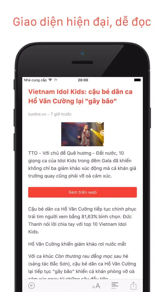 Đọc báo, đọc tin mới nhất từ Tuổi trẻ (tuoitre.vn) và nghe Radio Việt Nam, VOV, VOH. Screenshots