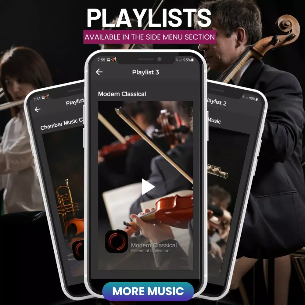 Tangkapan layar Classical Music App