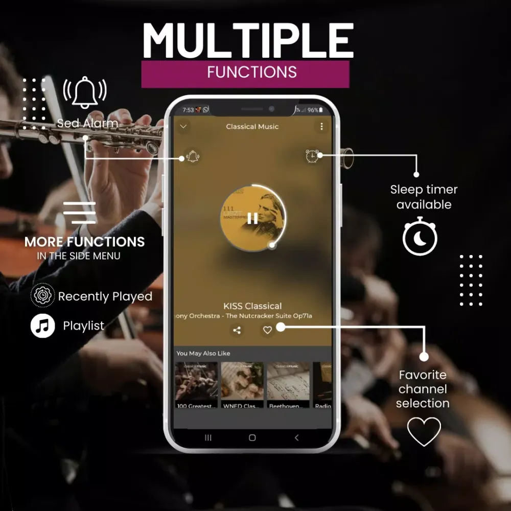 Tangkapan layar Classical Music App