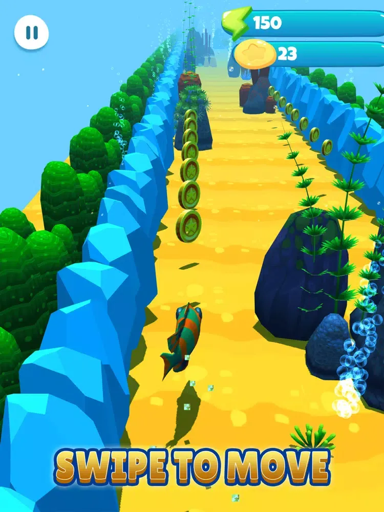 Fish Race: New Fun Shark Games iPad  स्क्रीनशॉट