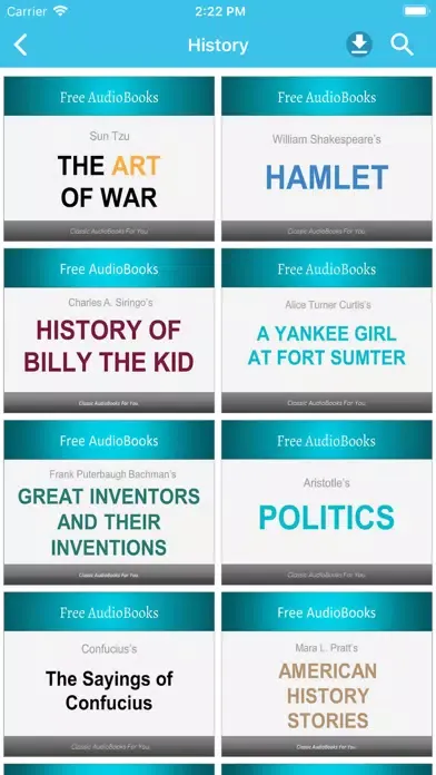 History Audiobooks سکرین شاٹس