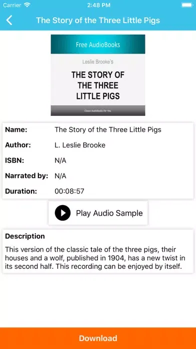 Ảnh chụp màn hình của Kids Audiobooks