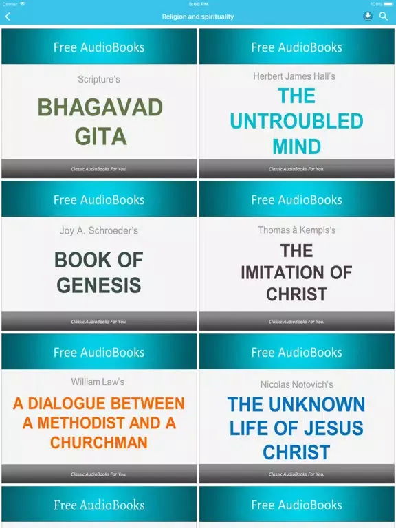 Religion & Spiritual Audibooks iPad Screenshots
