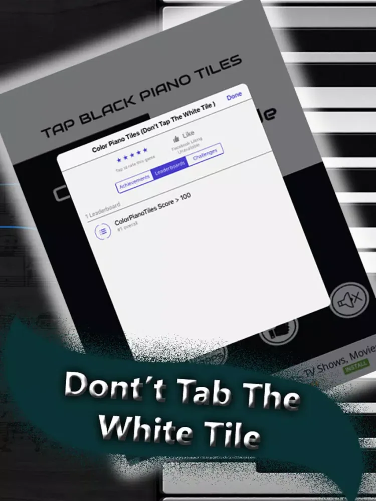 Zrzuty ekranu Piano Tile Black - Don't tap piano white tiles 2 iPad 
