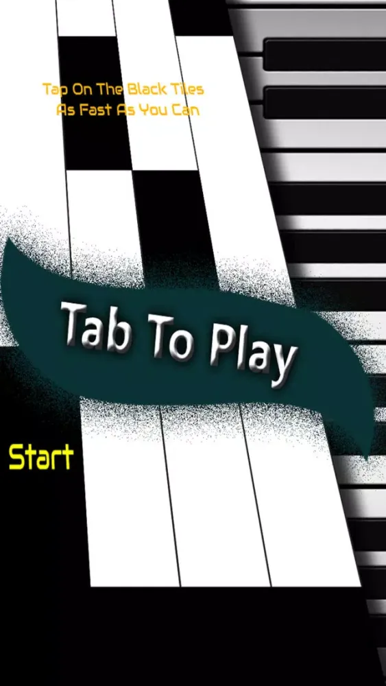 Zrzuty ekranu Piano Tile Black - Don't tap piano white tiles 2