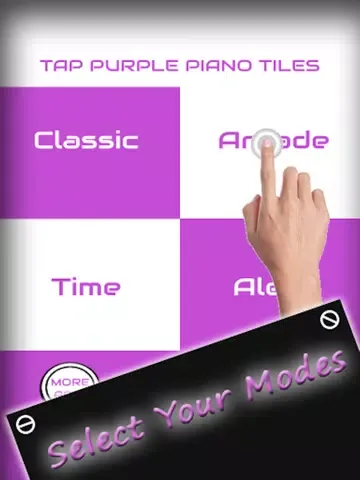 Purple Piano Tiles - Tap Purple Color Piano Tile and Avoid White Tiles iPad 应用截图