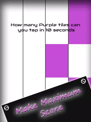 Purple Piano Tiles - Tap Purple Color Piano Tile and Avoid White Tiles iPad 应用截图