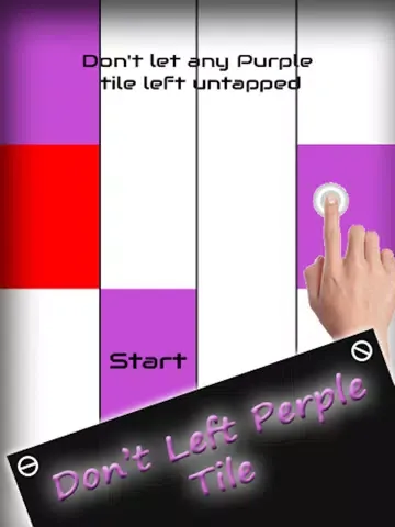 Purple Piano Tiles - Tap Purple Color Piano Tile and Avoid White Tiles iPad 应用截图