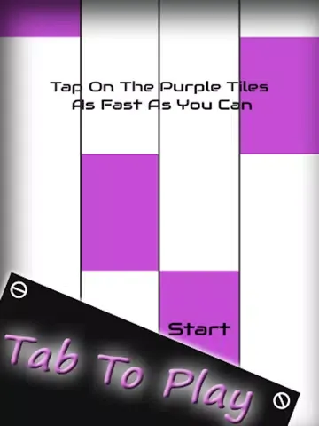 Purple Piano Tiles - Tap Purple Color Piano Tile and Avoid White Tiles iPad 应用截图