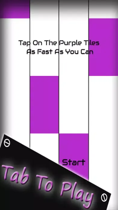 Purple Piano Tiles - Tap Purple Color Piano Tile and Avoid White Tiles应用截图