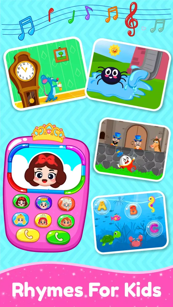 Princess Baby Phone Games kids Ekran Görüntüleri