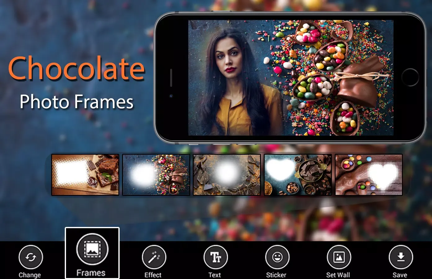 Chocolate Photo Frames应用截图